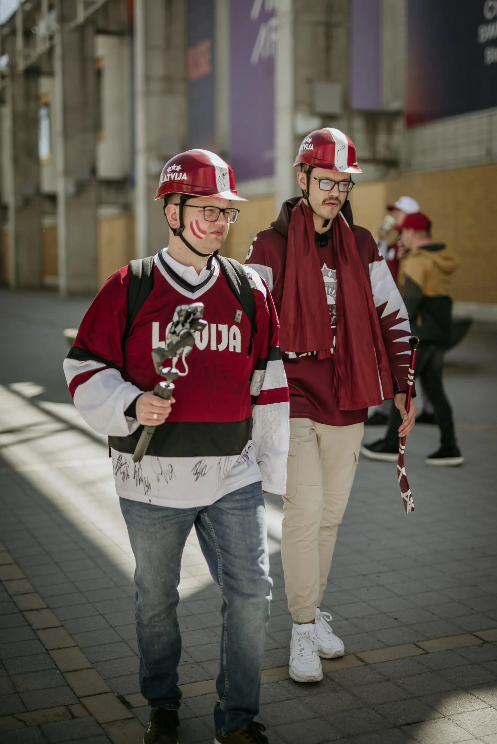 Latvijas karogs arēnā